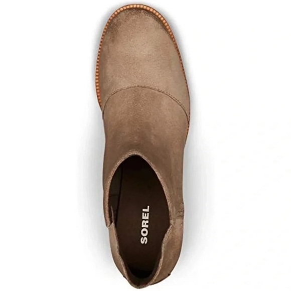 Sorel Cate Suede Cut-Out Chelsea Boot NL3384-240 Sz 8 Tan Bootie Normcore Winter - Picture 14 of 16